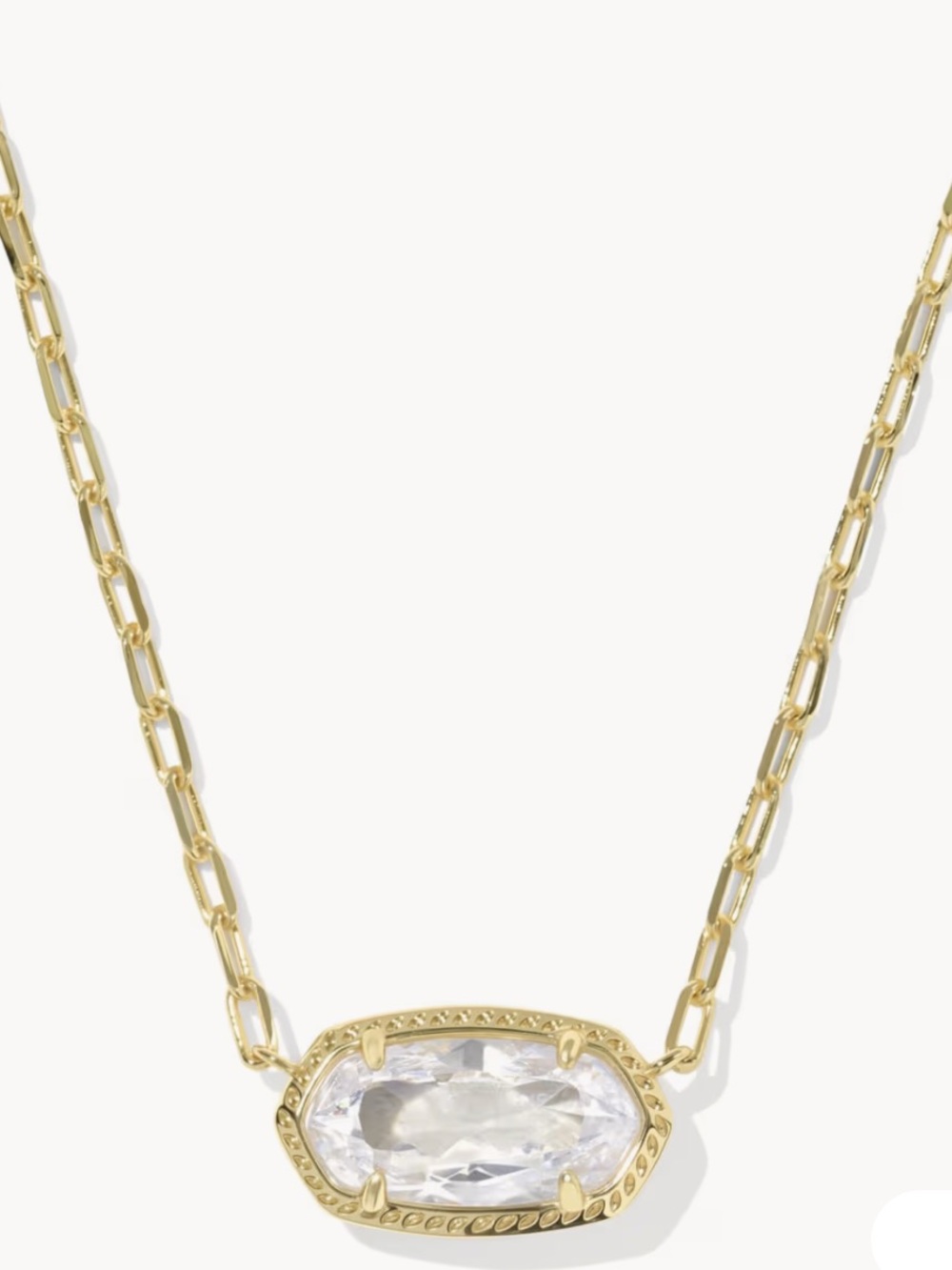kendra scott elisa luxe gold short pendant necklace